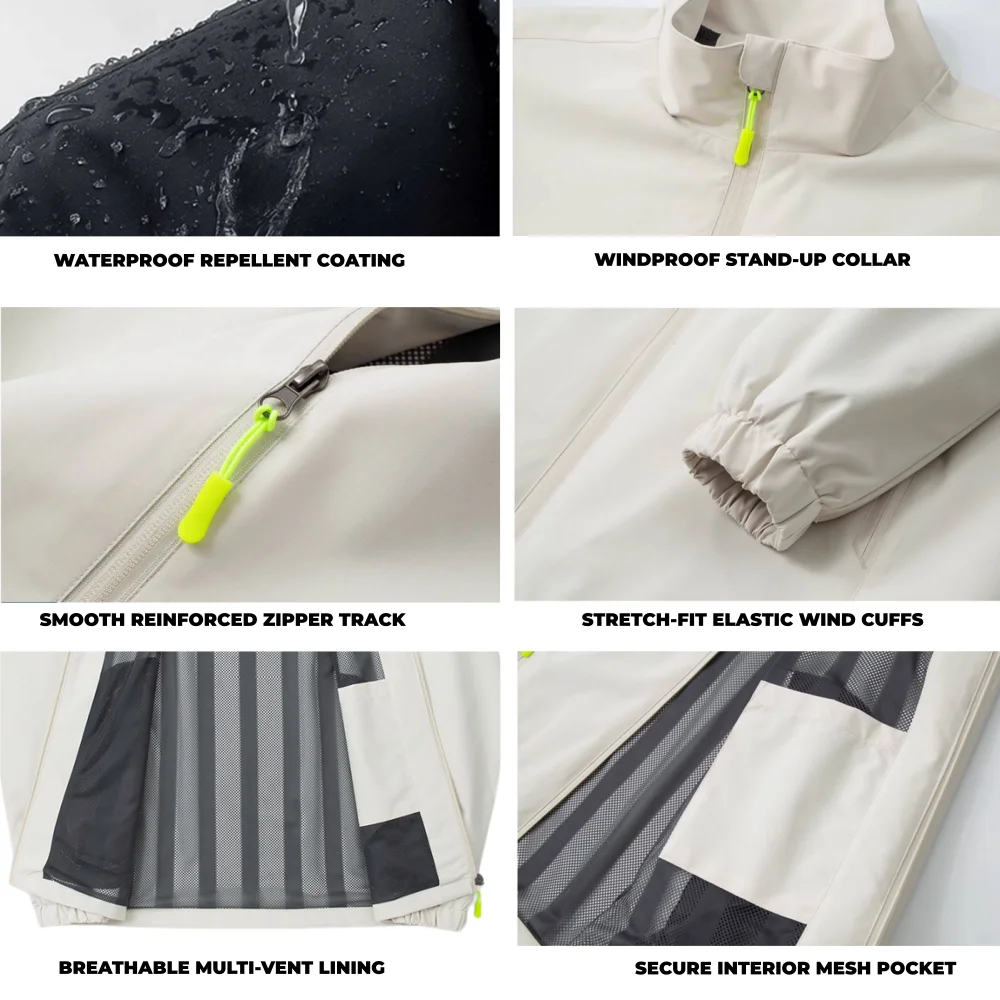 Bulk Branded Winter Workwear Zipper Details corporate softshell jackets wholesale & custom waterproof uniforms