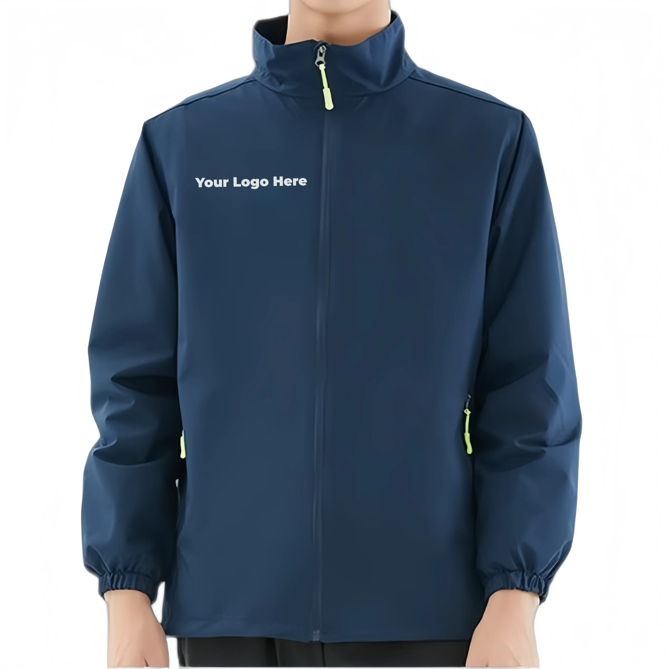 Bulk Branded Winter Workwear Zipper Details Corporate softshell jackets wholesale with weather protective employee logo placeholders for corporate outerwear