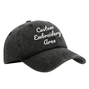 Unstructured dad hats wholesale with low profile logo placeholders for promotional branding